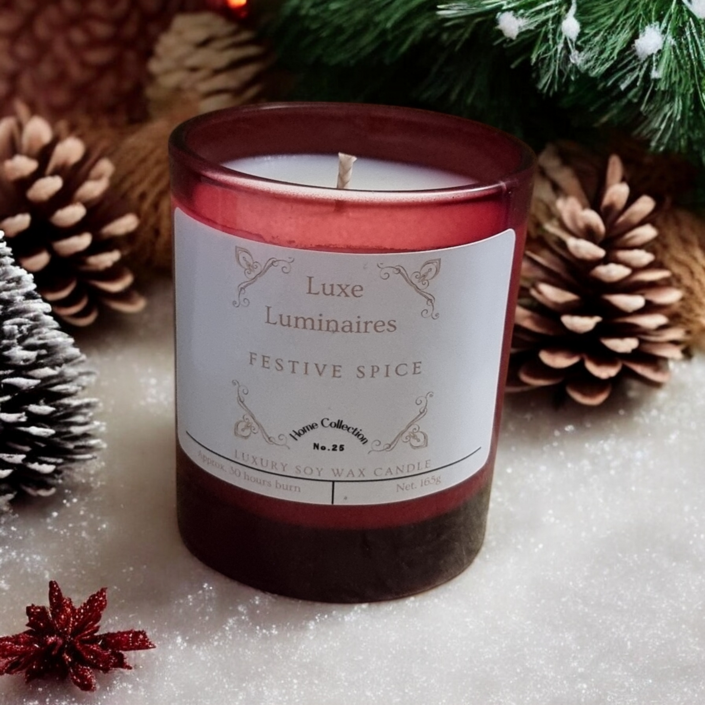 Hand poured Luxury Festive Spice candle 165g