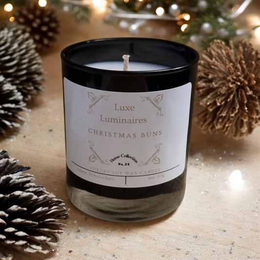 Hand poured Luxury Christmas Buns candle 165g